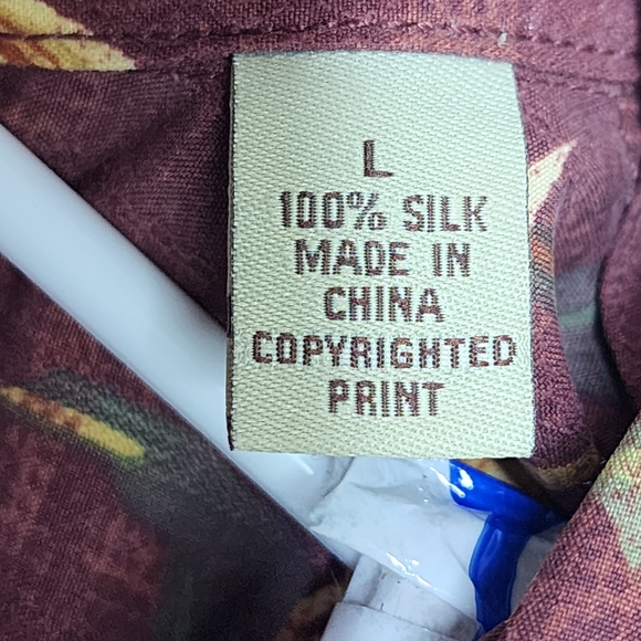 Tommy Bahama Silk Hawaiian Shirt - Tropical - Men's Large - Picture 5 of 5